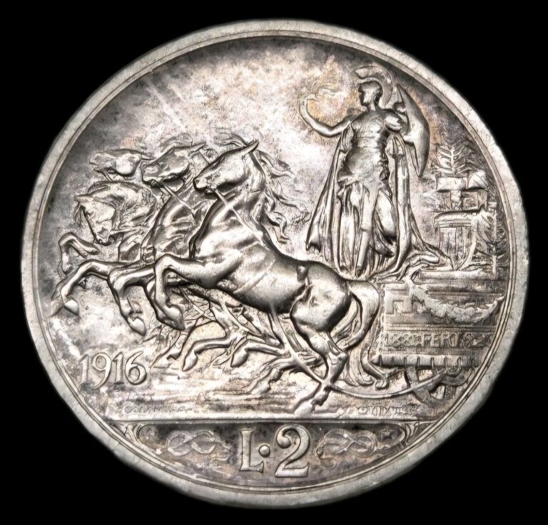 Read more about the article 1916 Italy 2 Lire Beautiful Old Silver World Coin KM:55 (cag013)