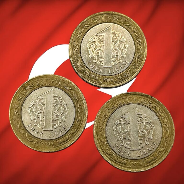 Read more about the article Lot of 3 Turkey 1 Lira Coins – Bimetallic – 2000s and 2010s Dates – Combined Ship