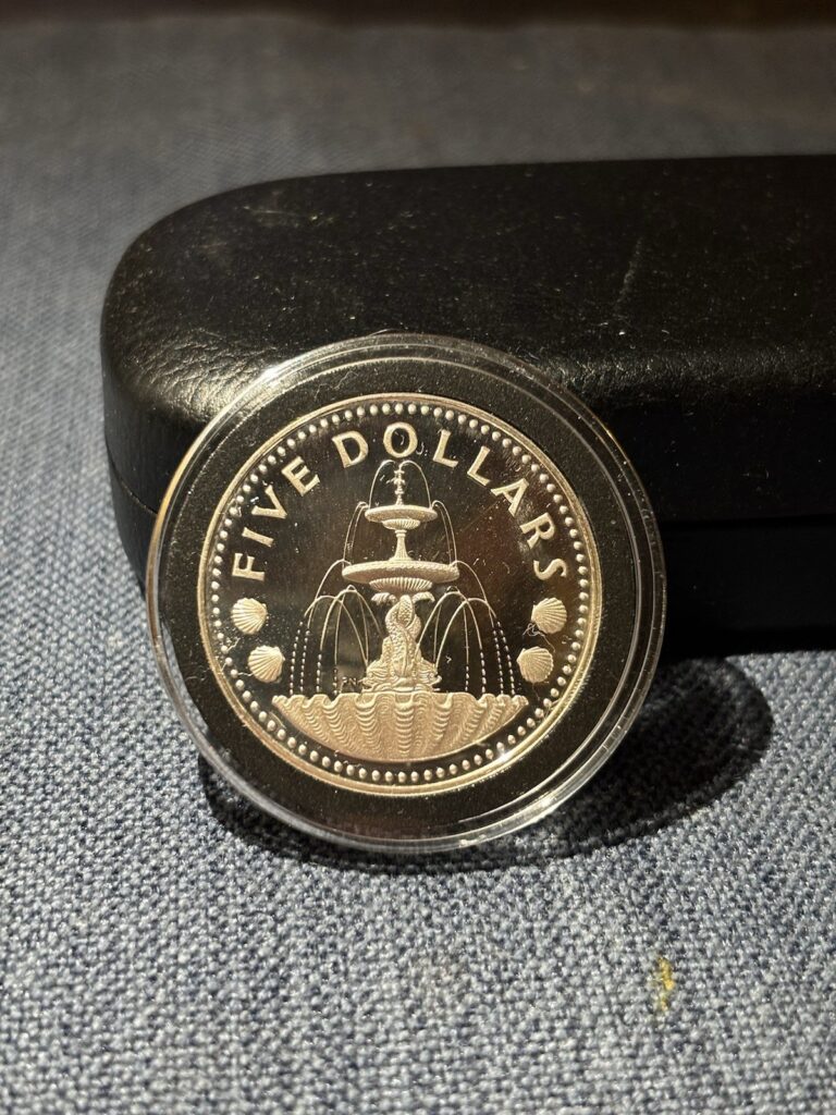 Read more about the article 1974 Barbados 5 Dollar Proof Coin silver