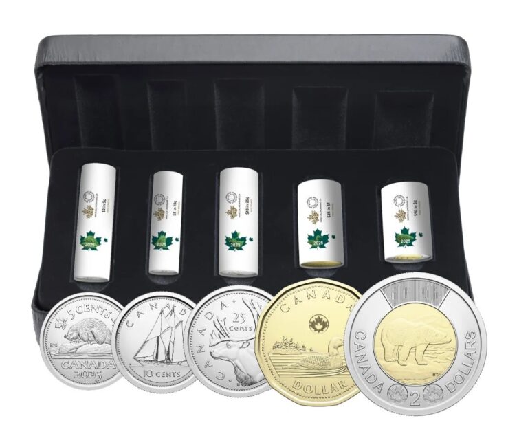 Read more about the article Canada 2025 King Charles III – 5 Coin Set of First Strike Coinage!!