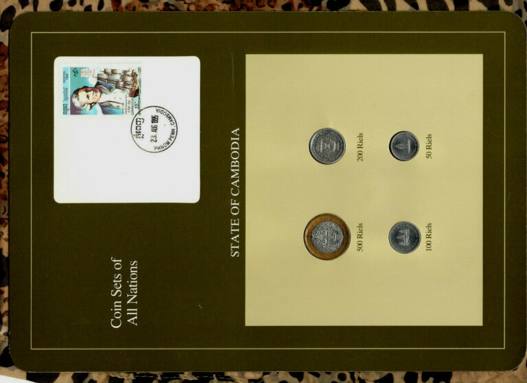 Read more about the article Coin Sets of All Nations Cambodia 500 200 100 50 Riesl 1994 UNC Captain Cook