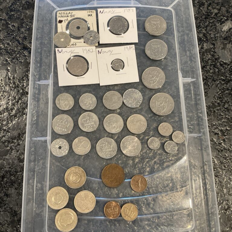 Read more about the article Norway 🇳🇴 Coin Lot. Group Of Norwegian Coins. Id71