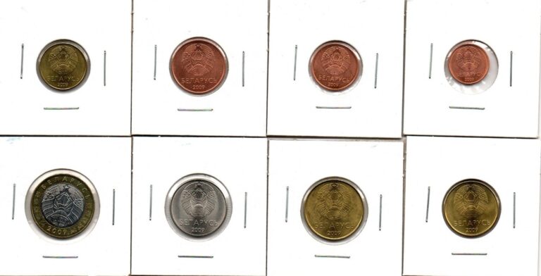 Read more about the article Belarus Eight Different Coins (2009) Kopek to 2 Rouble