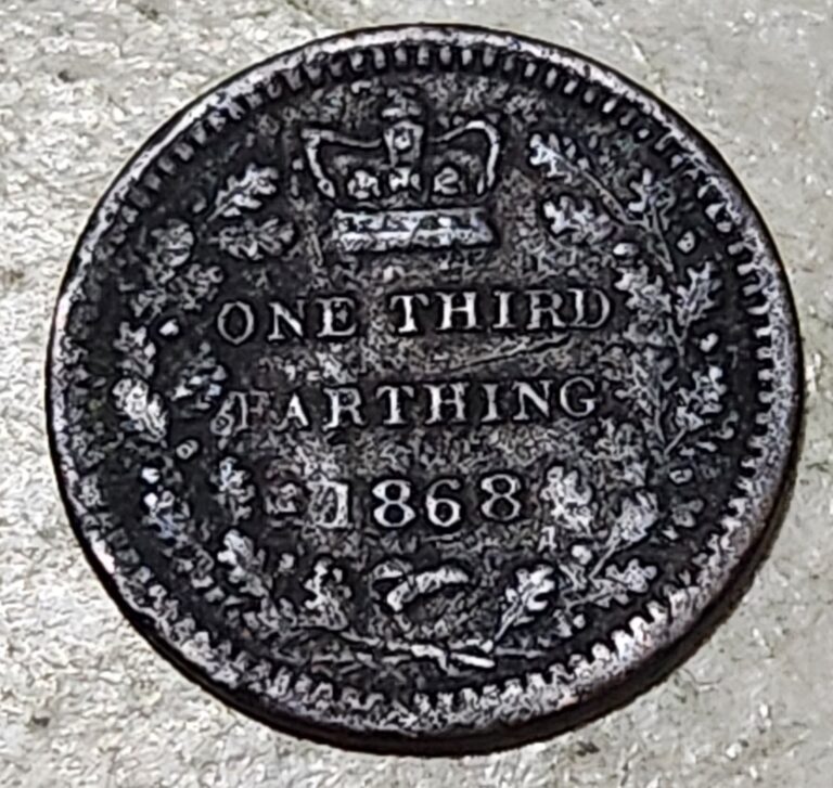 Read more about the article MALTA 🇲🇹 ⅓ FARTHING COIN 1868 (QUEEN VICTORIA)