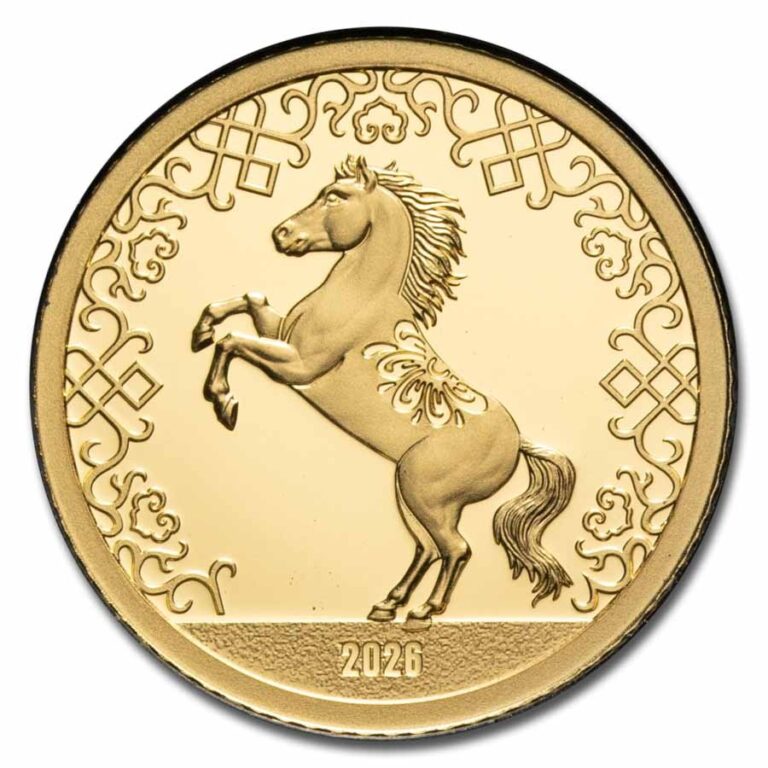 Read more about the article 2026 Mongolia 1/2 gram Proof Gold Lunar Year of the Horse