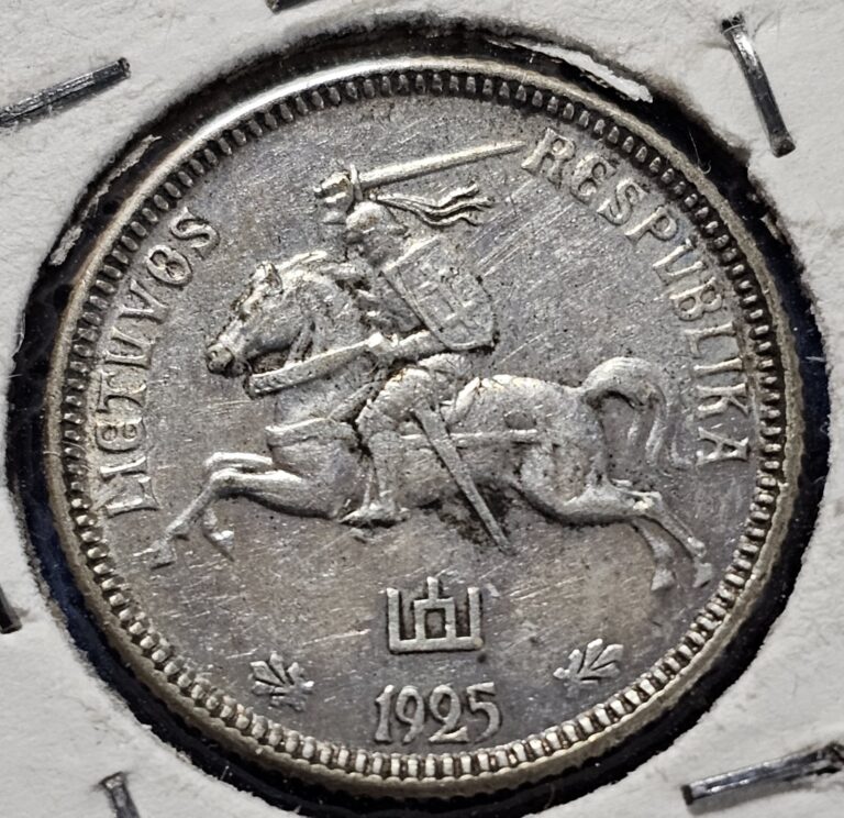 Read more about the article Lithuania 1925 Silver Litu Coin. High Grade