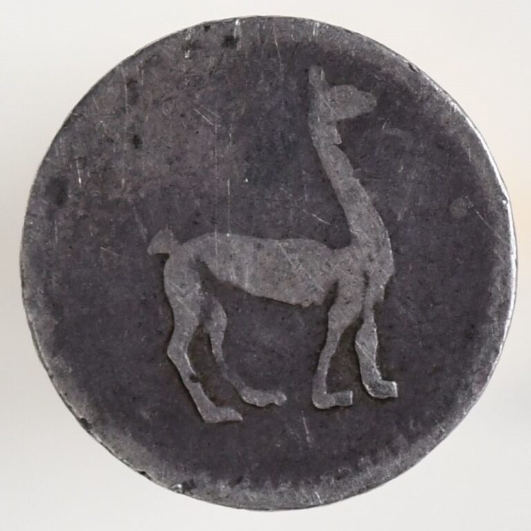 Read more about the article 1855 Peru 1/4 Real Lima Silver Coin (Llama on Reverse)