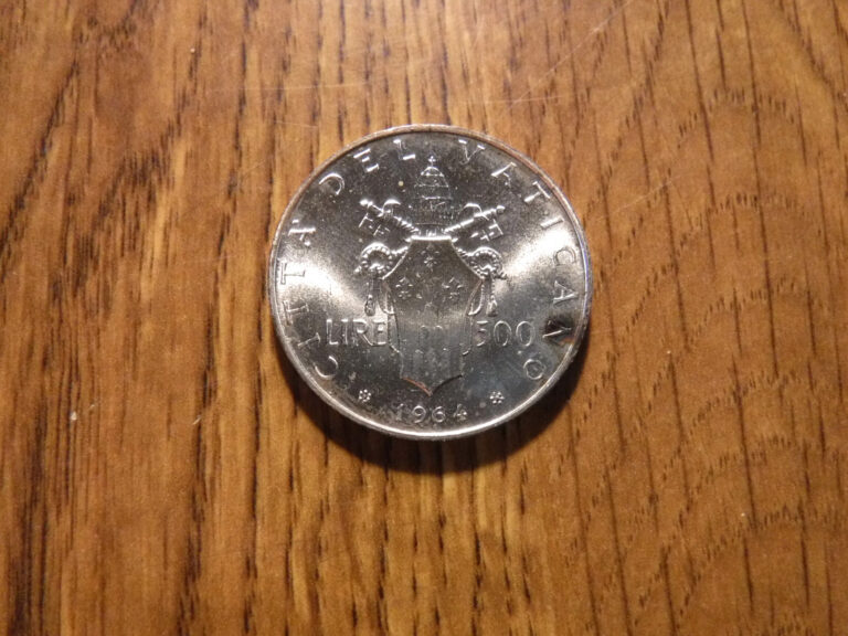 Read more about the article VATICAN CITY 500 LIRE 1964 UNCIRULATED SILVER COIN (T173)