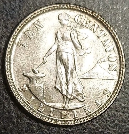 Read more about the article 1945-D Philippines US Admin 10 Centavos Silver UNC Coin Princess Magayon KM 181
