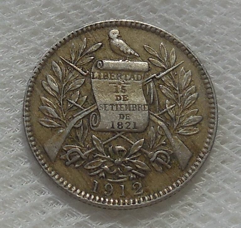 Read more about the article 1912 GUATEMALA 1 REAL COIN