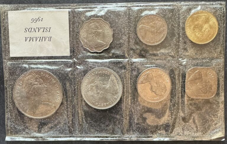 Read more about the article 1966 BAHAMA ISLANDS 7-Coin MINT SET Orig Cello No COA. Free US Shipping