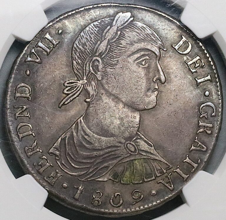 Read more about the article 1809 NGC XF 45 Peru 8 Reales Imaginary Small Bust Ferdinand VII Coin (25061002C)