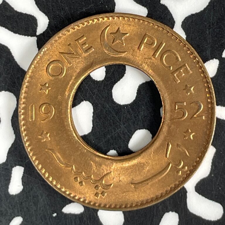 Read more about the article 1952 Pakistan 1 Pice (Many Available) High Grade! Beautiful! (1 Coin Only)