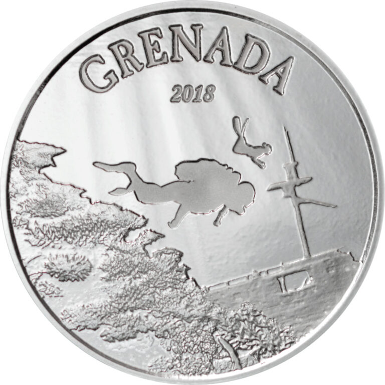 Read more about the article 1 oz Silver Coin 2018 Grenada Scuba Diver Eastern Caribbean Central Bank $2 BU