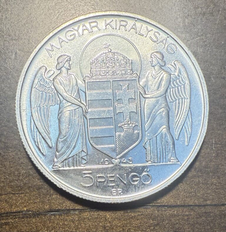 Read more about the article 1943 hungary 5 pengo   High Grade Coin