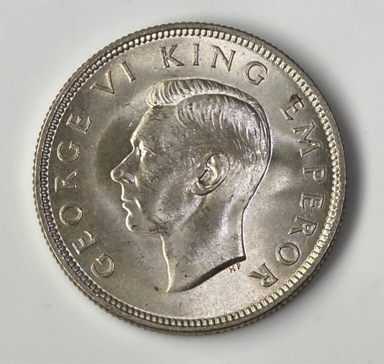 Read more about the article 1937 New Zealand One Florin Silver Coin in CH BU Condition – Stunning!