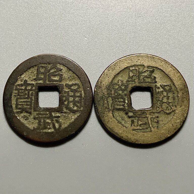 Read more about the article Pair Of China Zhaowu 昭武 1 Cash Coins – 寶 Written Differently