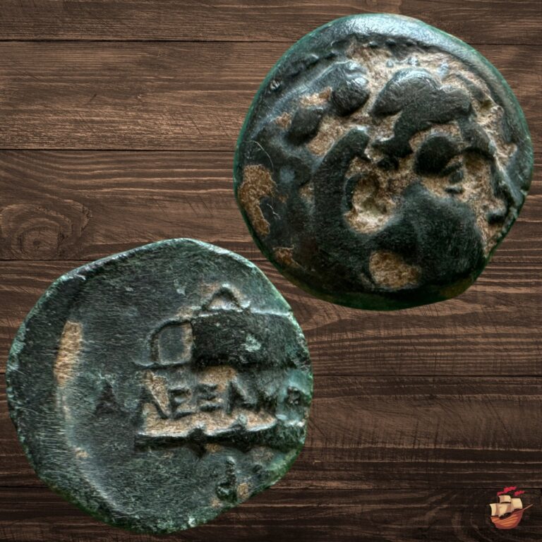 Read more about the article Ancient Greek Coin – Macedon Macedonia – Alexander the Great (336-323 BC) #T61