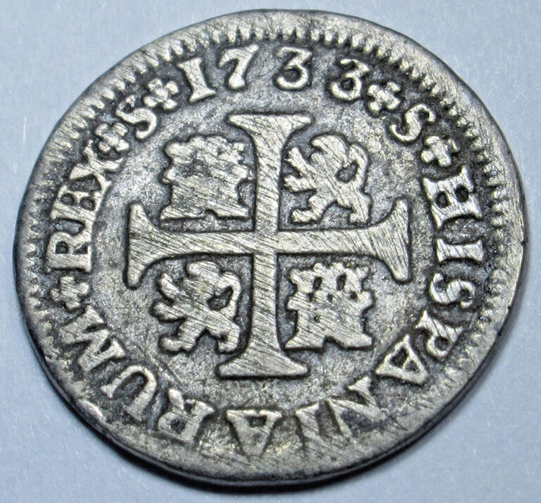 Read more about the article 1733 Spanish Silver 1/2 Reales Antique Colonial Cross 1700s Pirate Treasure Coin