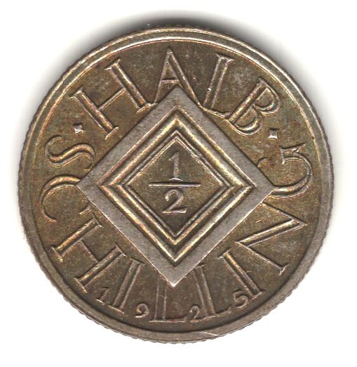 Read more about the article 1925 AUSTRIA SILVER  1/2 SCHILLING UNC.