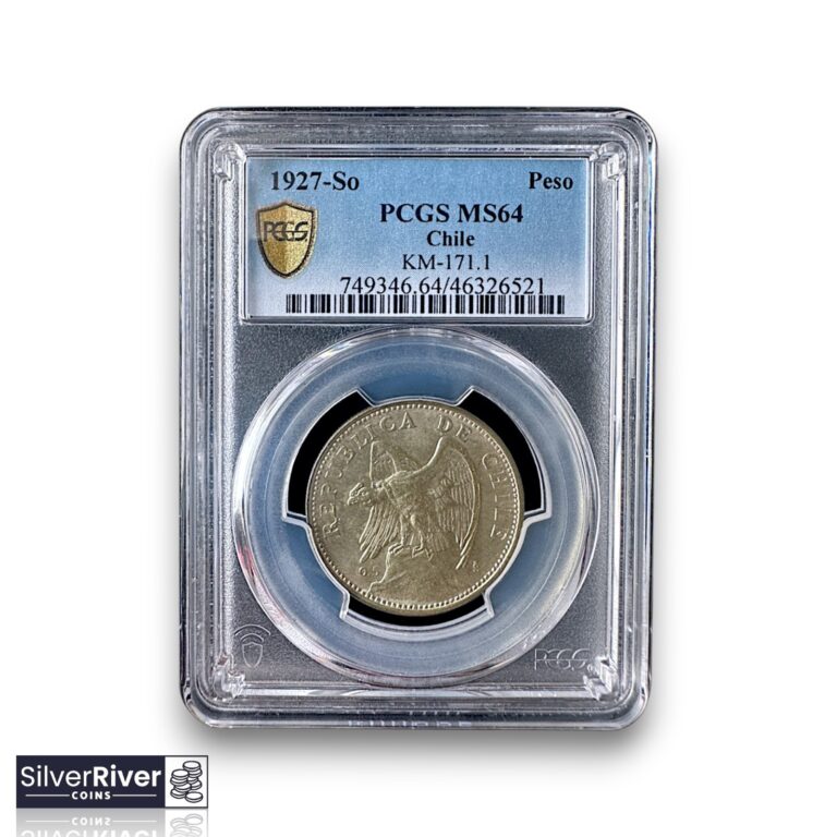 Read more about the article 1927-So Chile Silver Peso (*Certified MS64 by PCGS*)