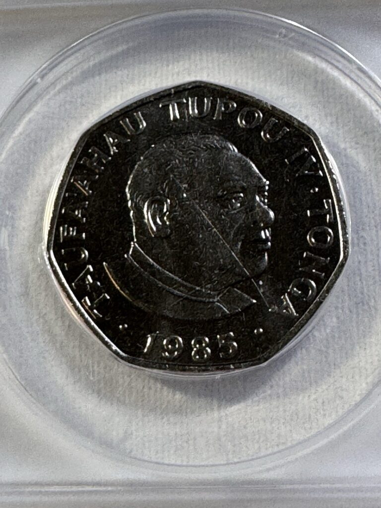 Read more about the article 1985 Tonga 1 Pa’anga Low Mintage Christmas Coin Graded MS 66 by ANACS