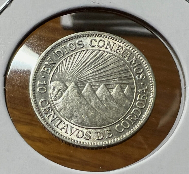 Read more about the article 1927 NICARAGUA SILVER 10 CENTAVOS NEAR UNCIRCULATED COIN
