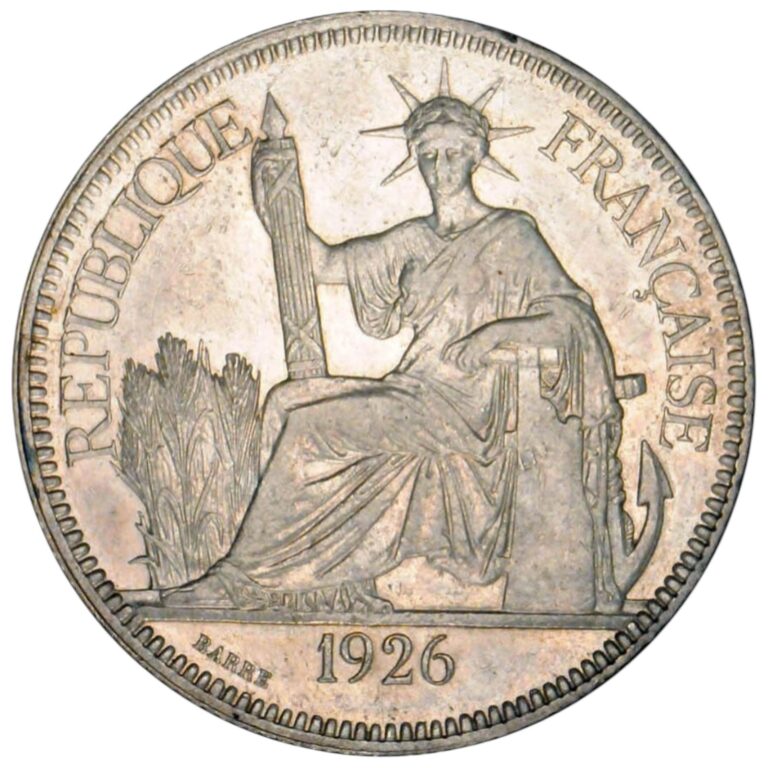 Read more about the article 1926-A French Indo-China 1 Piastre De Commerce Large Silver Trade Coin 1R