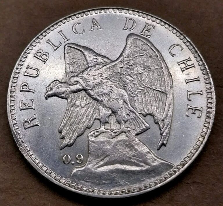 Read more about the article Chile 1910-So UN PESO Santiago Silver Coin One-Year Type