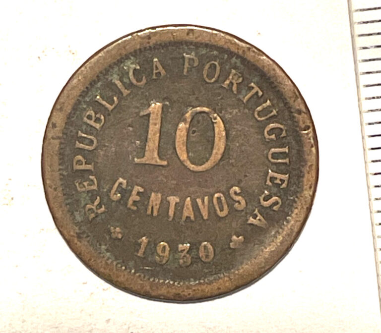 Read more about the article Cape Verde  Cabo Verde 1930 10 centavos coin