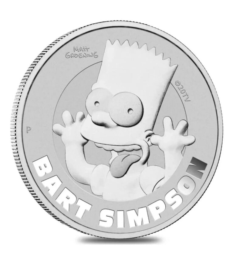 Read more about the article 2022 Tuvalu Silver Bart Simpson 1oz .9999 Silver BU Coin in Capsule