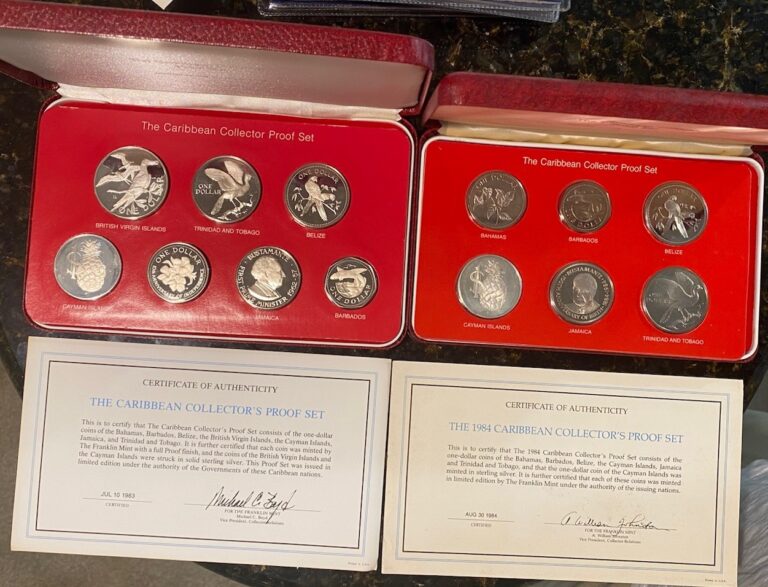 Read more about the article 1983 and 1984 Caribbean Collector’s Proof Sets