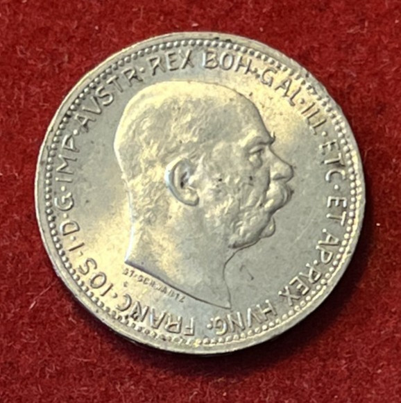 Read more about the article Austria Corona 1916 UNC Silver Coin KM#2820 T7132