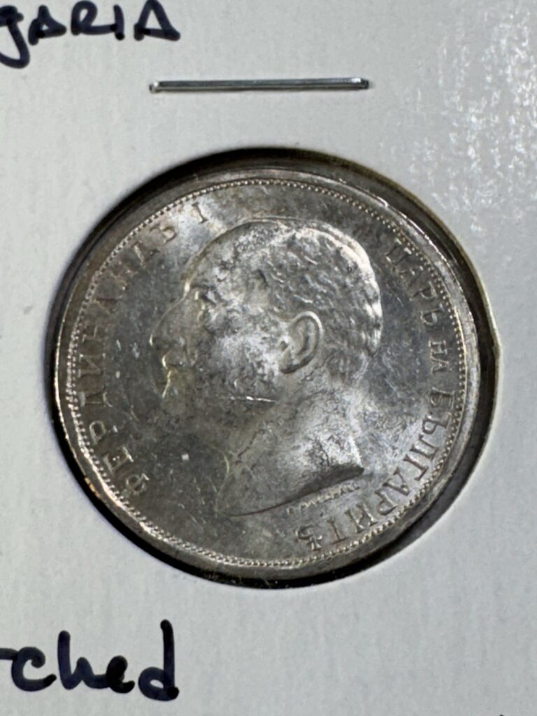 Read more about the article 1913 Bulgaria 1 Lev Silver Coin Scratched