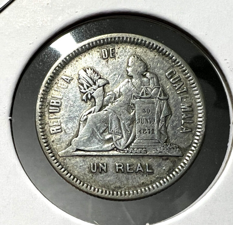 Read more about the article 1890 GUATEMALA  SILVER 1 REALE SCARCE COIN