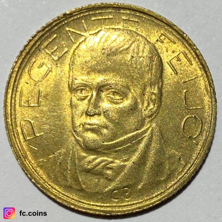 Read more about the article BRAZIL – 500 Reis 1938 (Rio de Janeiro) MS – Al. Bronze Coin – @fc.coins