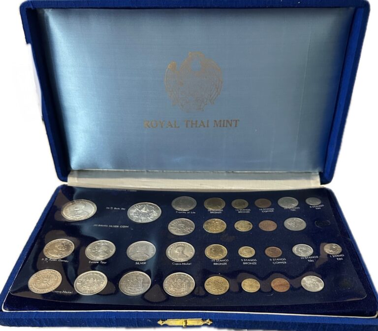 Read more about the article 1960’S Royal Thai Mint 30 Commemorative Thailand Coin Set – Incl. 3 Silver