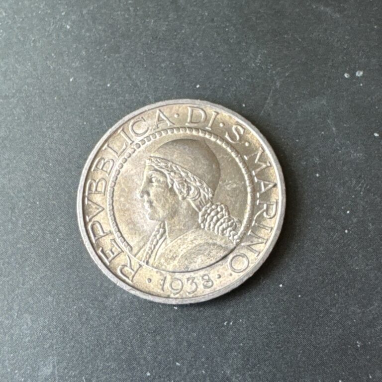 Read more about the article 1938 San Marino Silver 5 Lire Uncirculated Coin