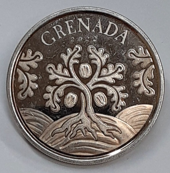 Read more about the article 2022 Grenada $2 of Elizabeth II One Troy Oz. Silver UNC w/Scratches
