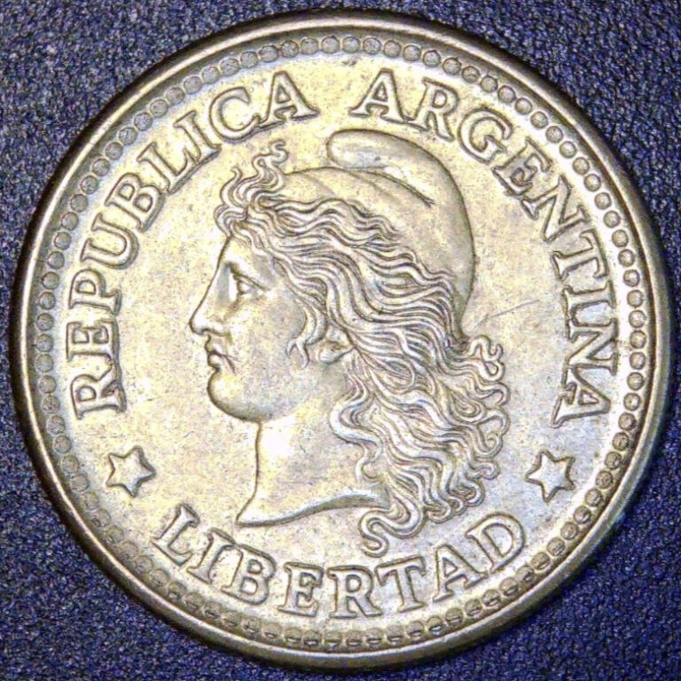 Read more about the article ARGENTINA 1971 50 centavos- KM#68 – Liberty – Very Cool Coin!