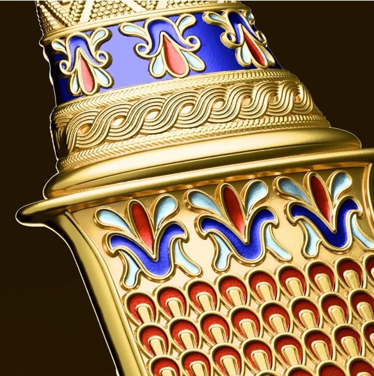 Read more about the article 🇺🇸2025 Samoa King Tutankhamun’s Dagger 2oz Silver Gilded Shaped Coin