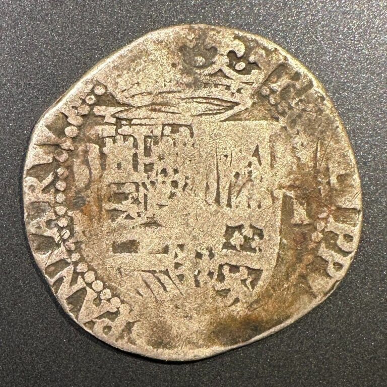 Read more about the article c. 1575-76 Potosi Bolivia 1 Real Cob Silver Philip II Scarce Early Assayer M?