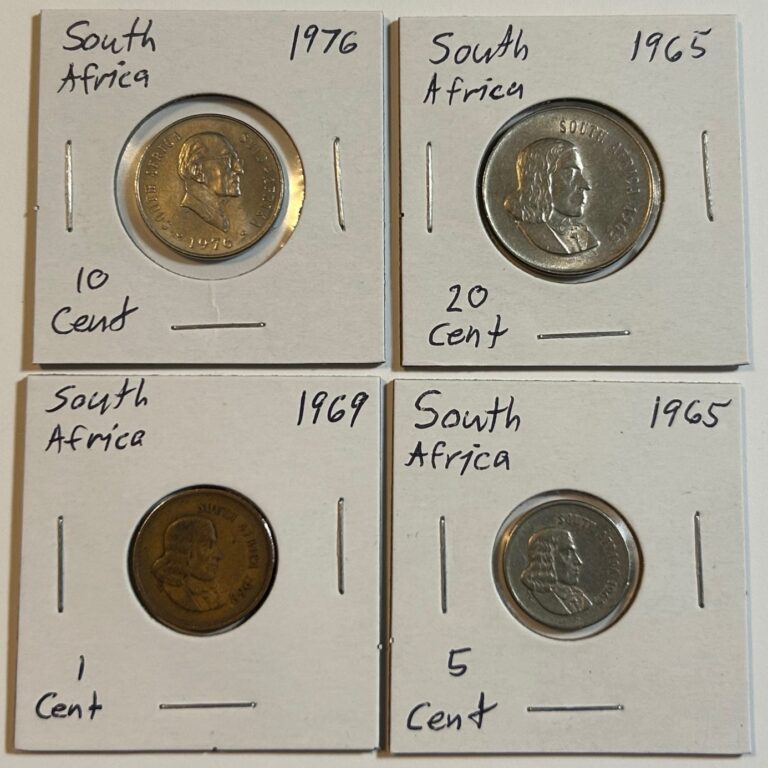 Read more about the article South Africa Coin Bundle: 1c 5c 10c 20c || Vintage African Coins