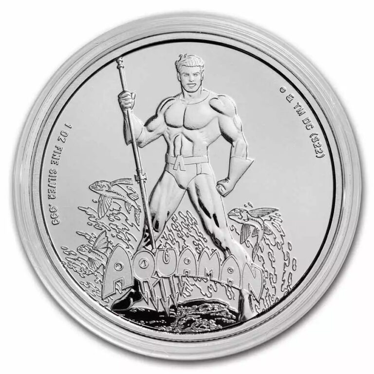Read more about the article 2023 Samoa 1 oz Silver DC Comics Aquaman BU [In Capsule}
