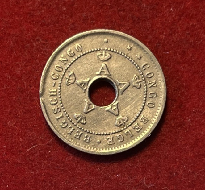 Read more about the article Belgian Congo 5 Centimes 1925 Copper-Nickel Coin KM#17 T6739
