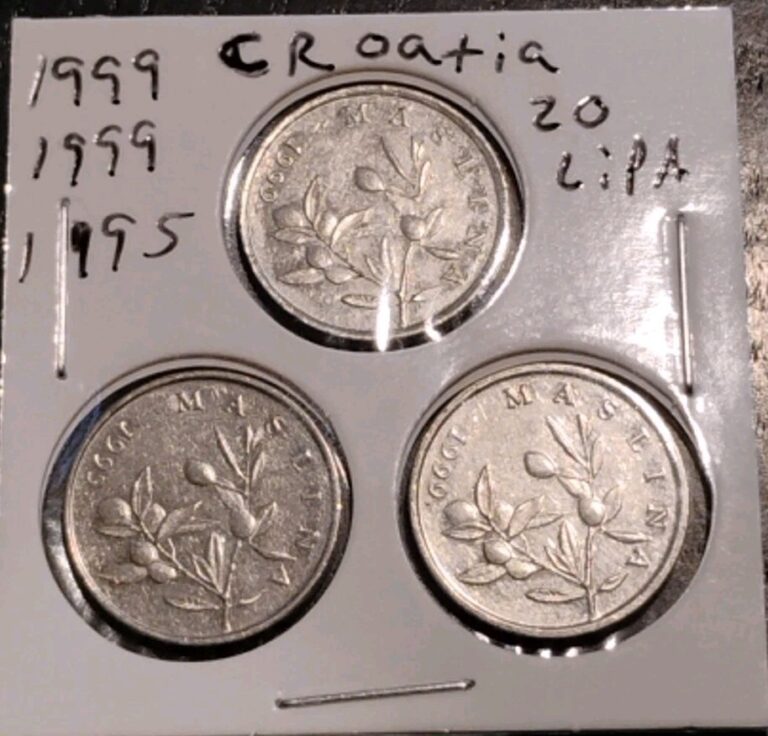 Read more about the article Set Of Croatia 20 Lipa Coins  2 1999 And 1 1995