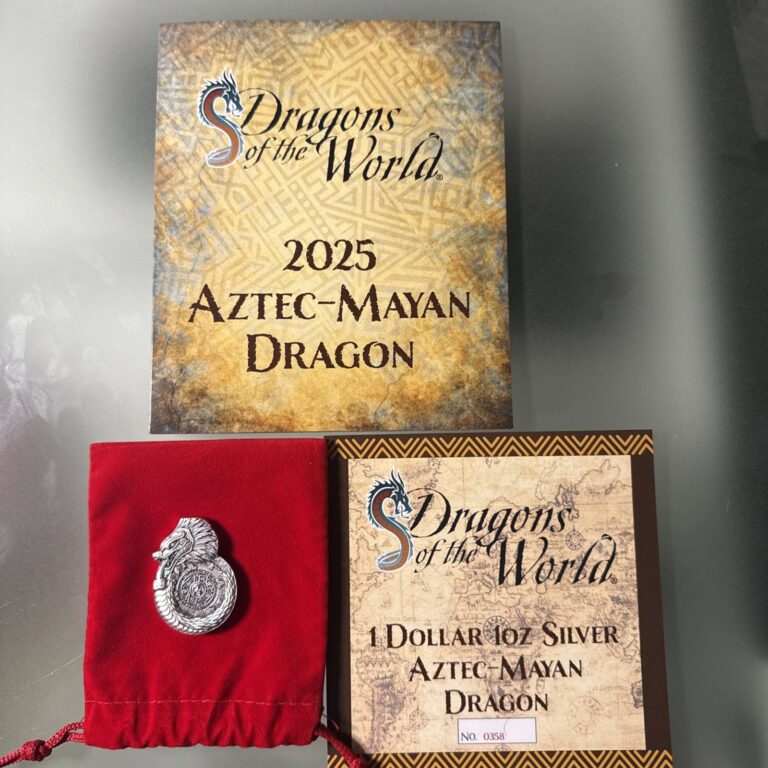 Read more about the article 2025 Fiji Aztec-Mayan Dragon: Dragons of the World w/COA ~ Only 1500 Mintage