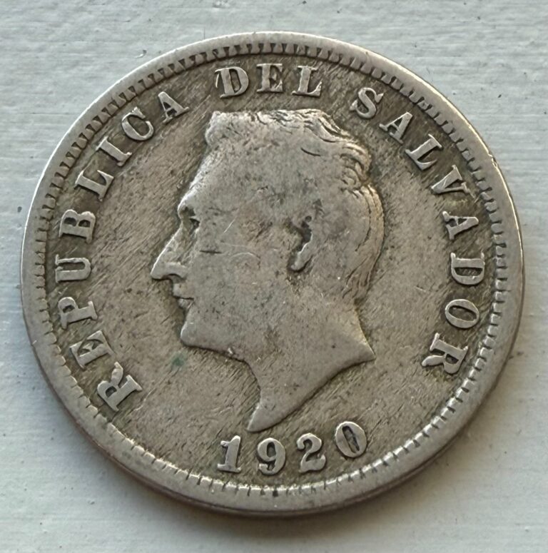 Read more about the article 1920 El Salvador 5 Centavos Coin ~ (F) Fine Condition ~ Low Mintage