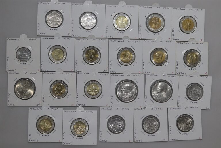 Read more about the article 🧭 🇹🇭 THAILAND 22 COINS COLLECTION ALL HIGH GRADE B84 #3