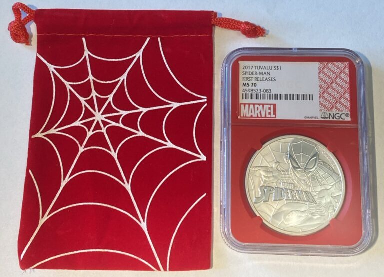 Read more about the article 2017 Tuvalu $1 Marvel Spider-Man 1 Ounce 9999 Silver NGC MS70 First Releases